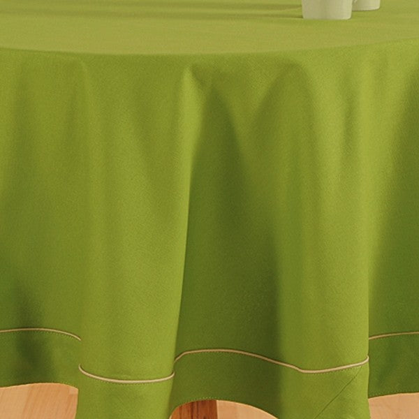 Grass Green-Plain Round Table Linen-765