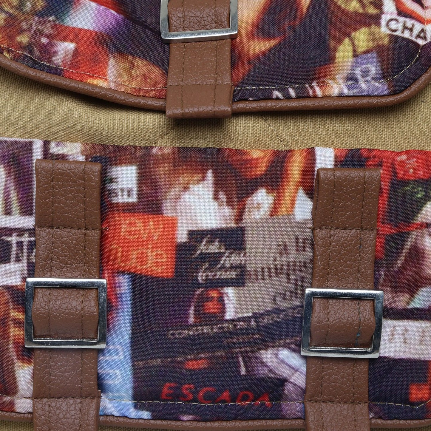 Authentic Fashion Swayam Canvas Cotton Back Pack - Beige