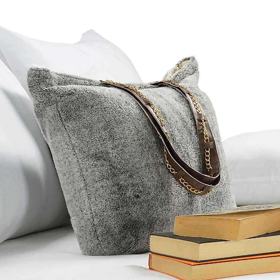 Grey Premium Micro Fur Top Sheet - 78053