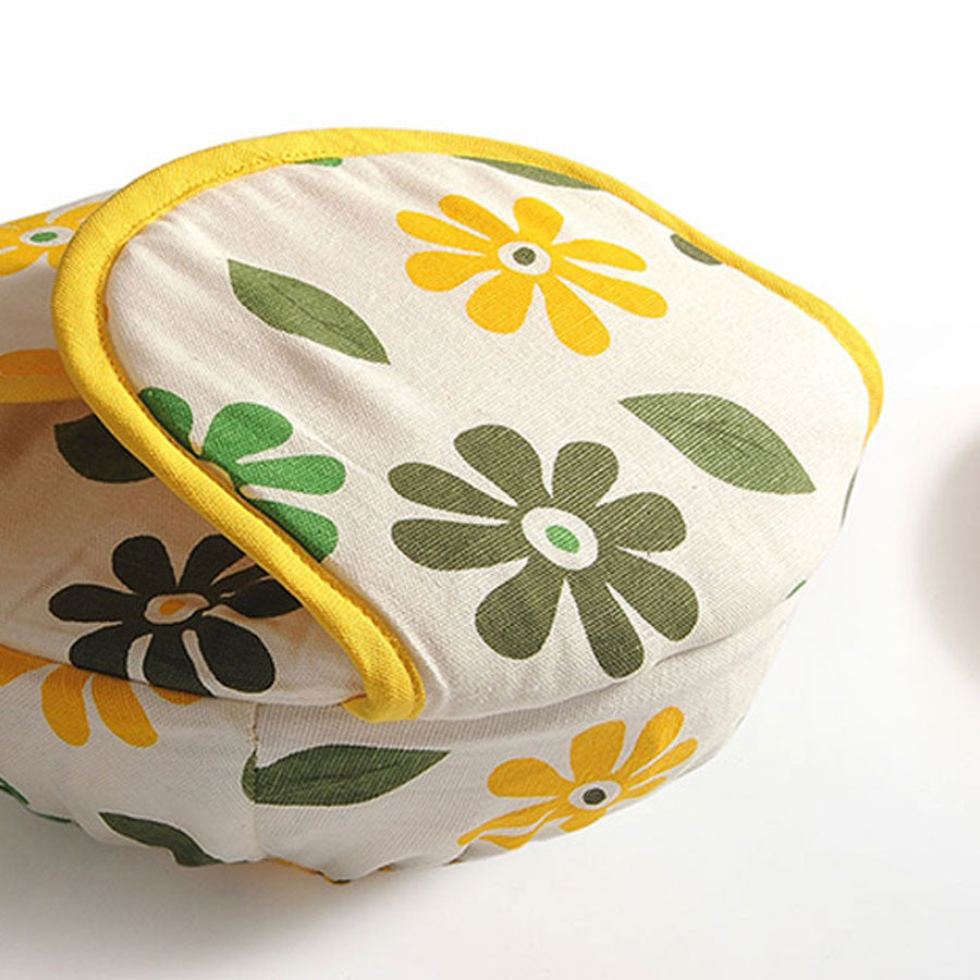 Shades of Paradise Printed-Round Bread Basket-5203