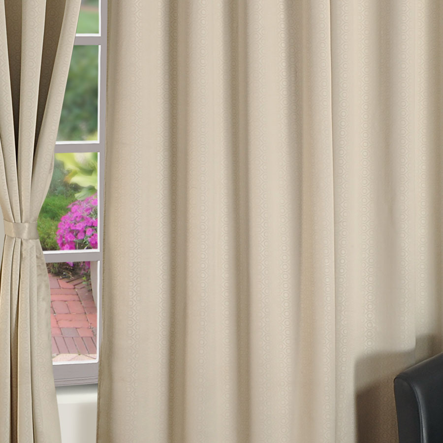 SHINY SILVER JACQUARD BLACKOUT CURTAINS- 2056