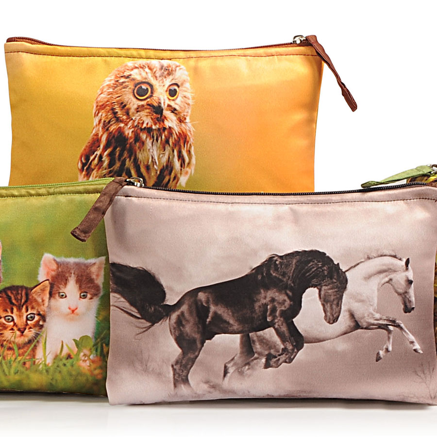 CUTE ANIMALS PRINTED POUCHES - GP6