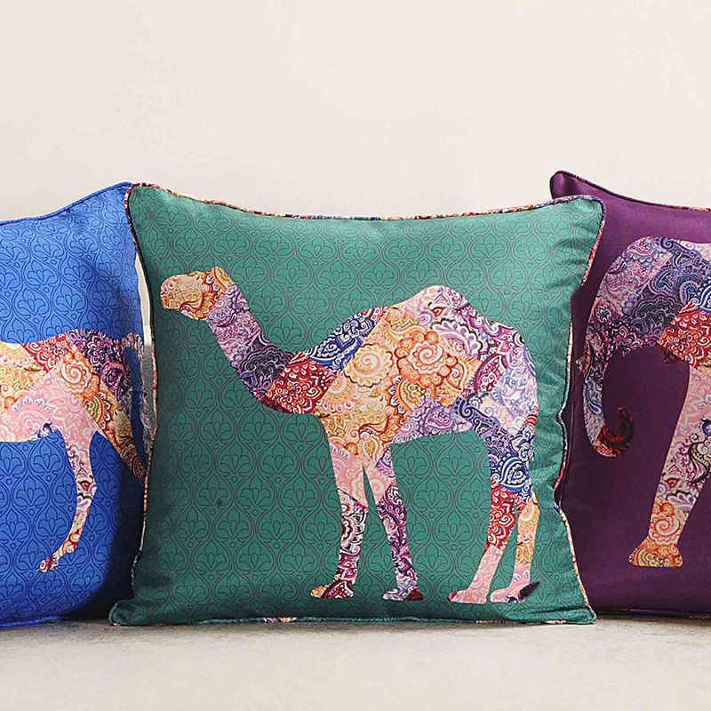 Folk Animal 3 Deco Cushion (Set of 3)