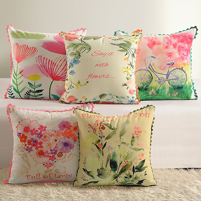 Casement Printed Cushion Covers - 2384 (Set of 5)