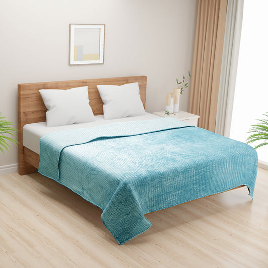 Aqua Blue Premium Mink - Ultra-Soft Luxury Dohar