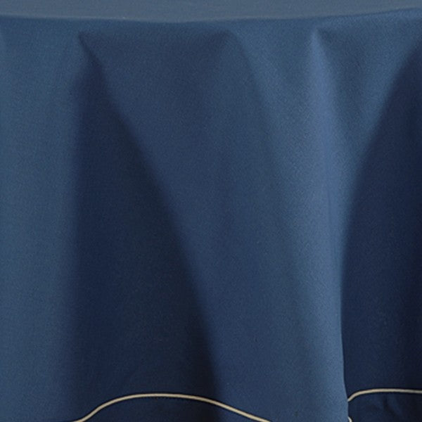 Ink Blue-Plain Round Table Linen-774