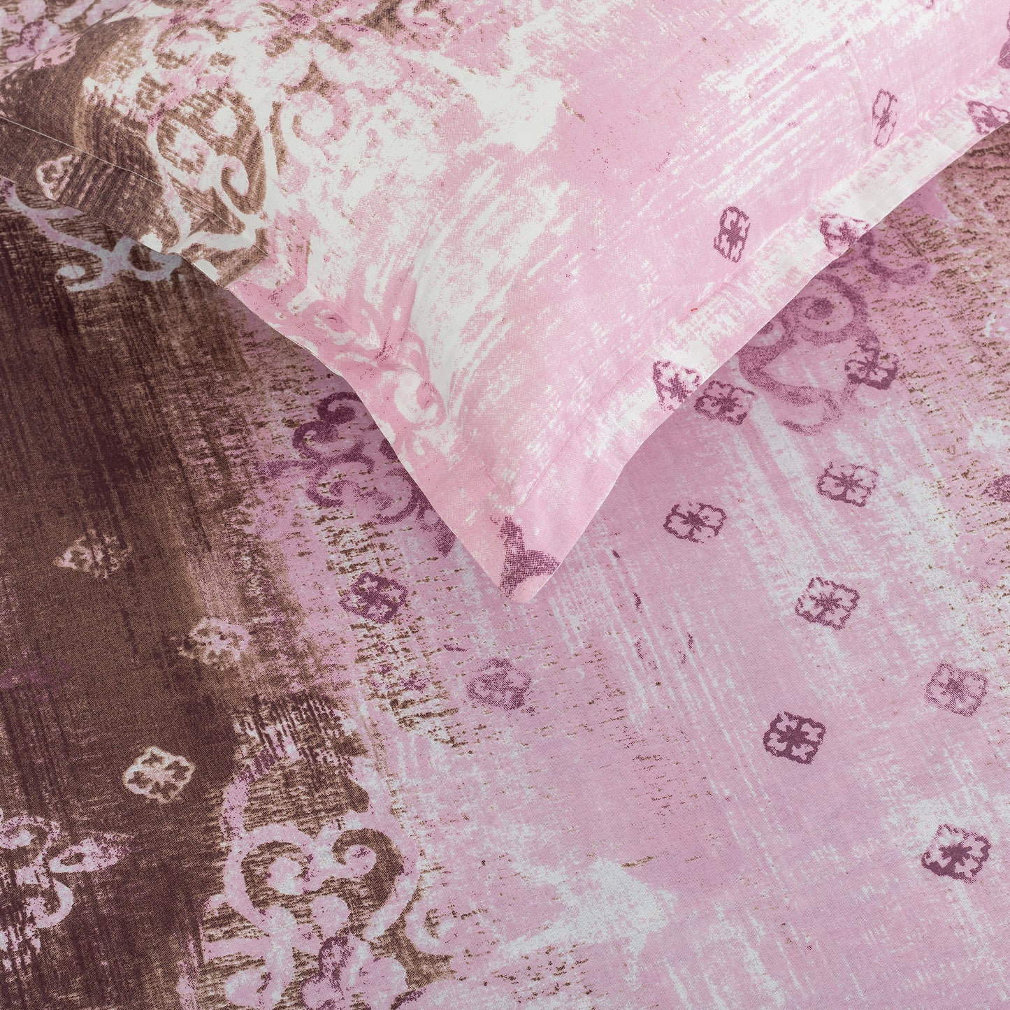 Dazzle Delight Veda Fitted Bed Sheet - 12082