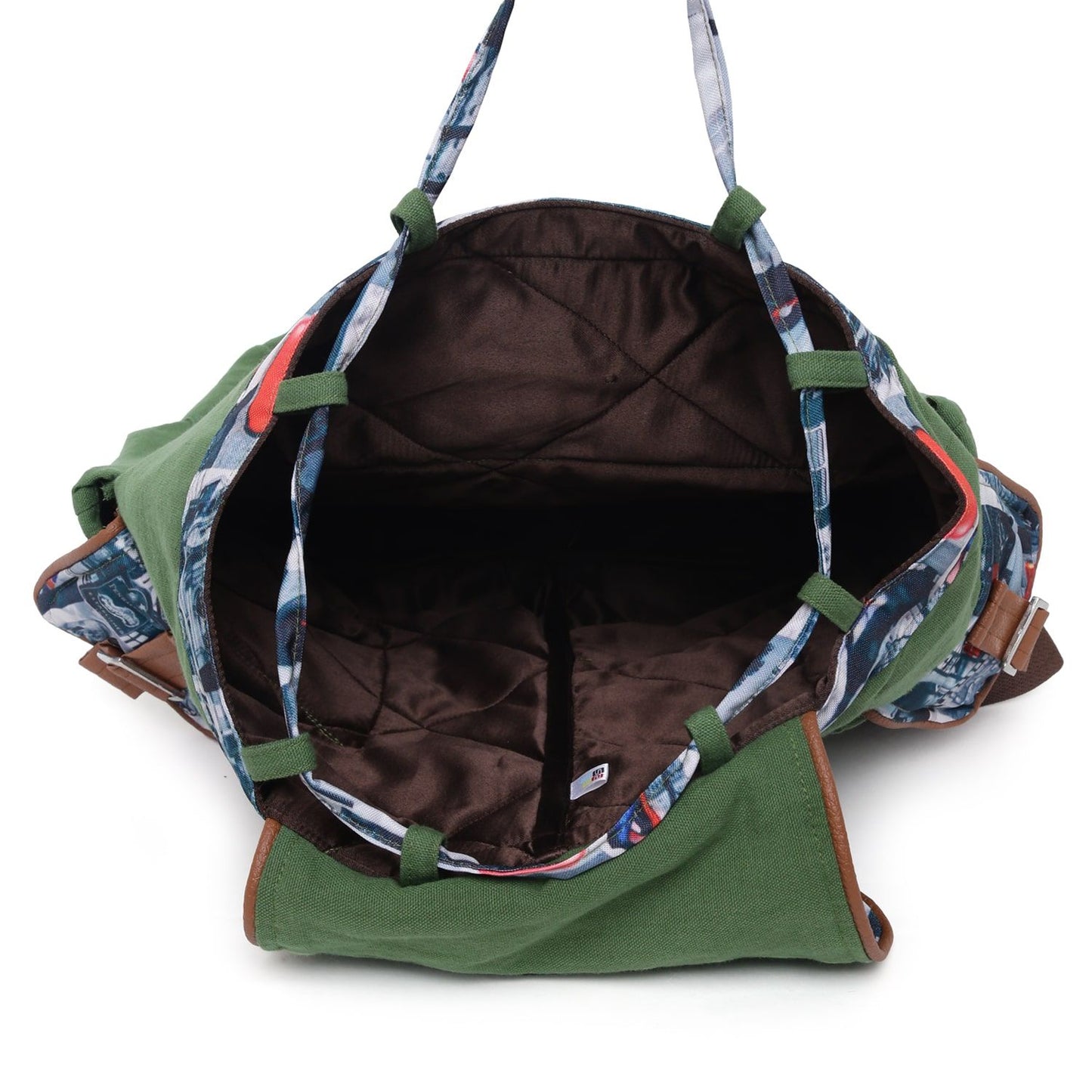 Organic Glory Swayam Canvas Cotton Back Pack - Forest Green