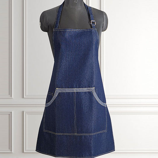 Denim Chef Charm Apron - CHEF01-6