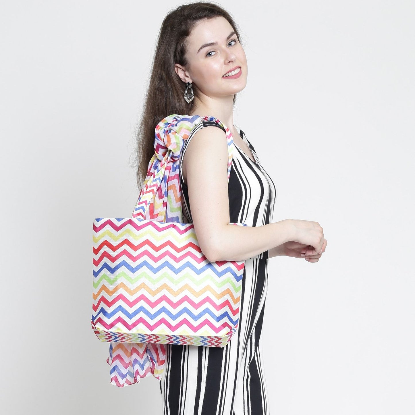 Zigzag Beauty Scarf Bag - SCF-1922