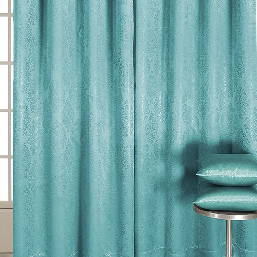 RAW UMBER JACQUARD BLACKOUT CURTAINS﻿ -2063