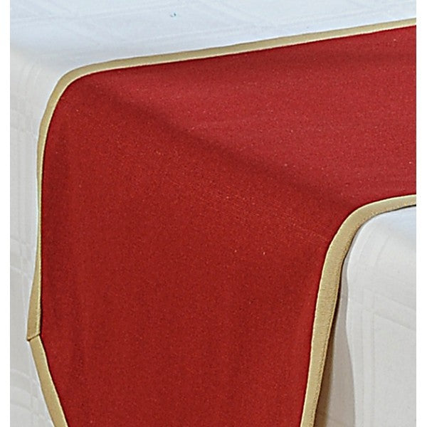 Maroon Cotton Table Runner- Maroon