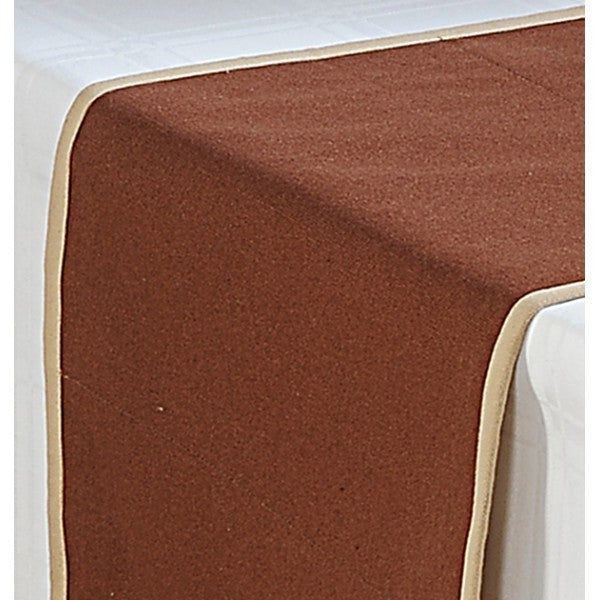 Brown Cotton Table Runner- Brown