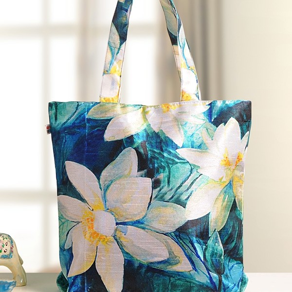 White Lily Fashion Shopping Bag- FB- 754
