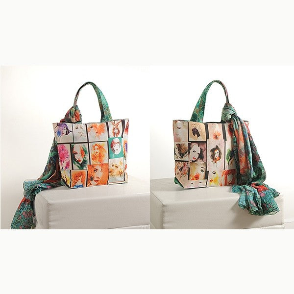 Picture Collage Scarf Bags- SCF-913