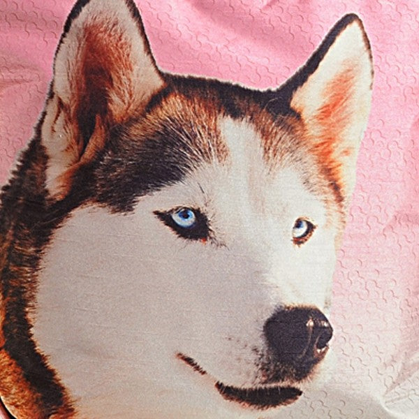 Pink Husky Animal Theme Bag- Dogs-2