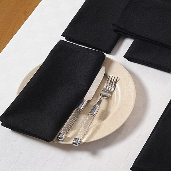 Coal Black Dinner Napkin Sets – Black