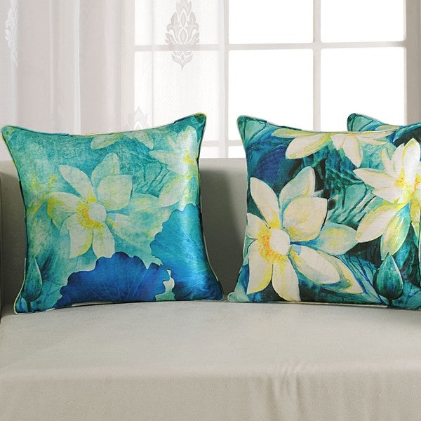 Flower Digital Printed Cushion Cover- 1154