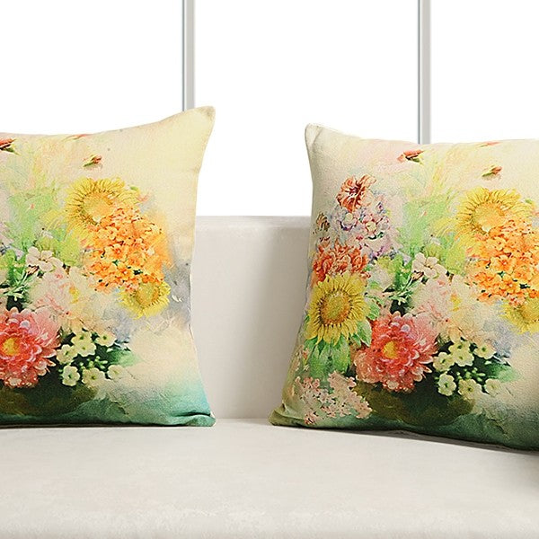 Floral Fantasy Digital Printed Cushion Covers - SCC-02