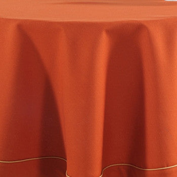 RUSTY ORANGE-PLAIN ROUND TABLE LINEN-767