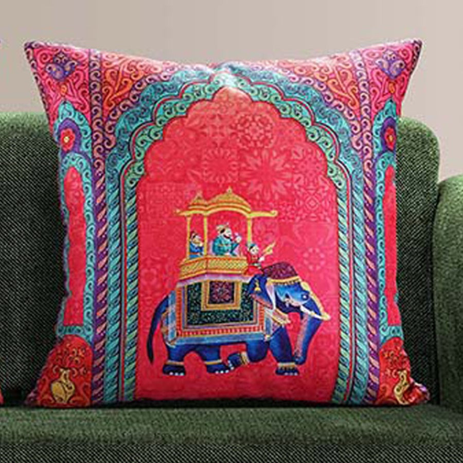 Digital Printed Dupion Cushion Covers-5261