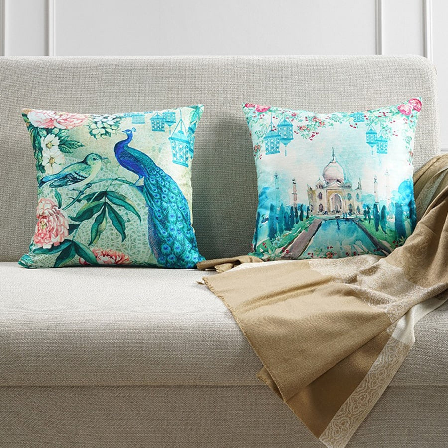 Digital Printed Dupion Cushion Covers-5268