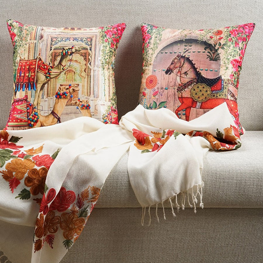 Digital Printed Dupion Cushion Covers-5270