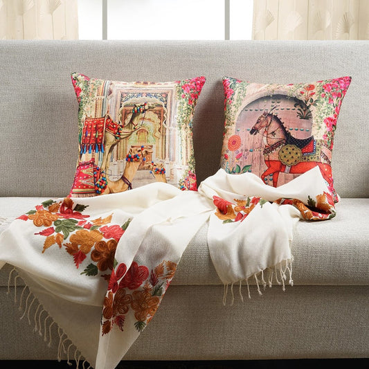 Digital Printed Dupion Cushion Covers-5270