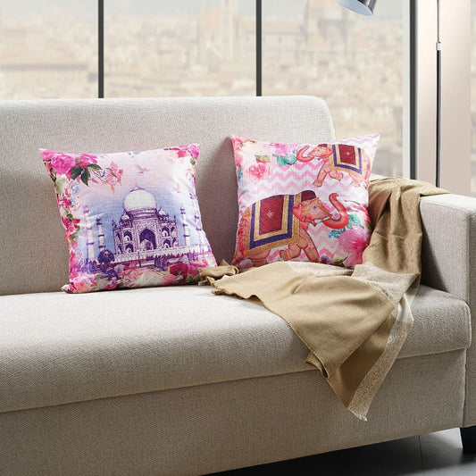 Digital Printed Dupion Cushion Covers-5271