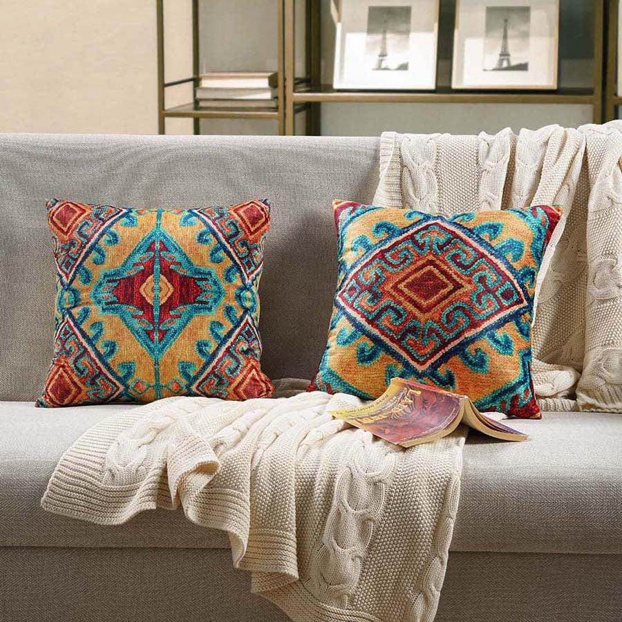 Digitally Printed Velvet Cushion Cover-5250