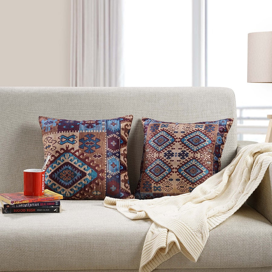 Digitally Printed Velvet Cushion Cover-5258