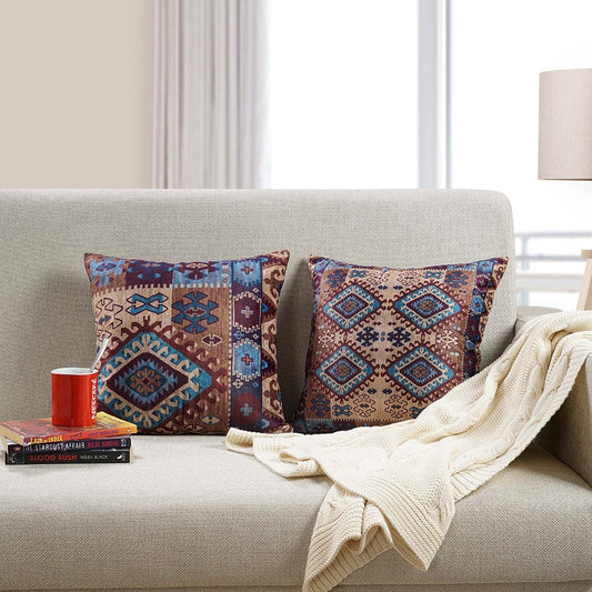 Digitally Printed Velvet Cushion Cover-5258