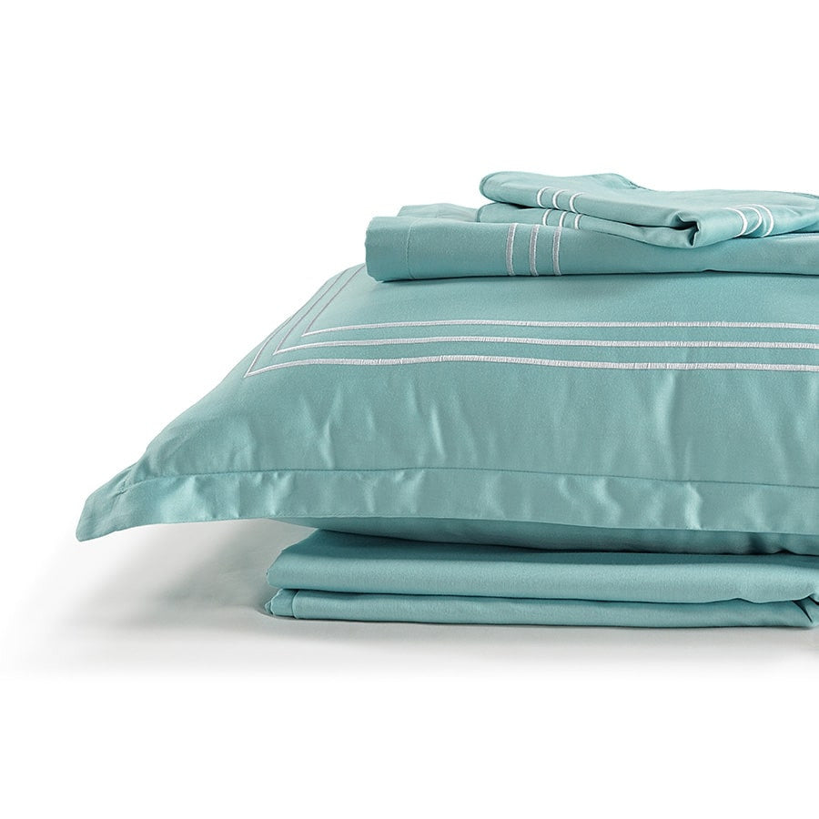 Pristine  Bedsheet with Embroidered Pillow Cover-3858