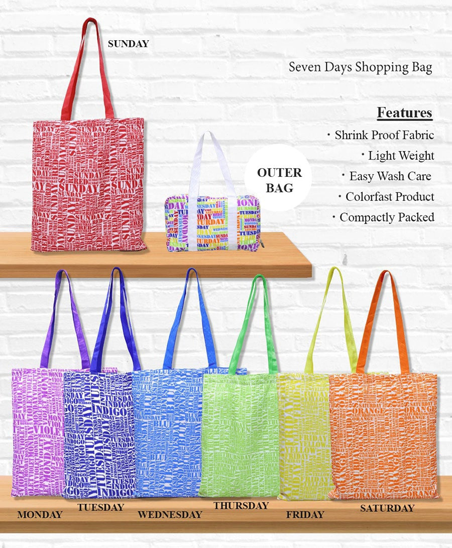 Weekday Bag - One bag for each day