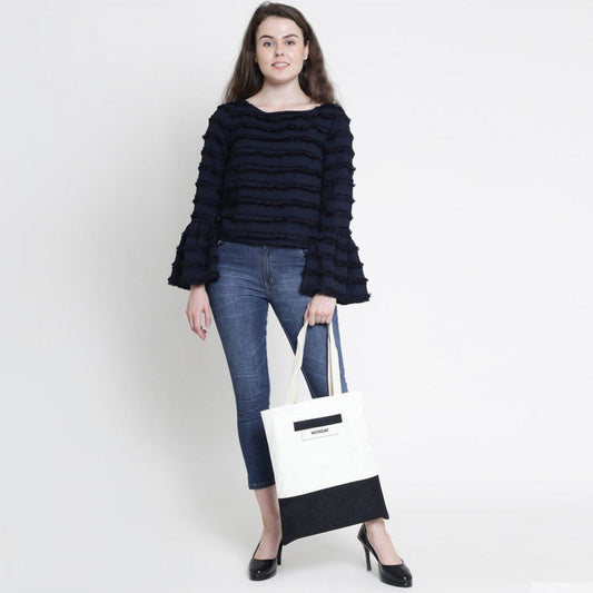 Felt Canvas Weekday Shopping Bag