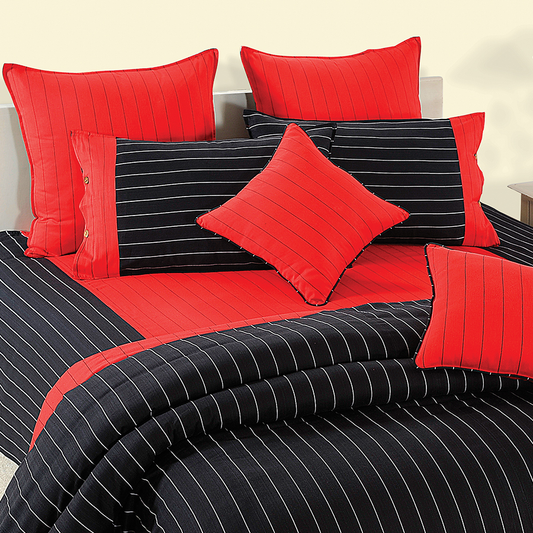 BLACK STRIPES BED SHEETS - MAGICAL LINEA - 5603