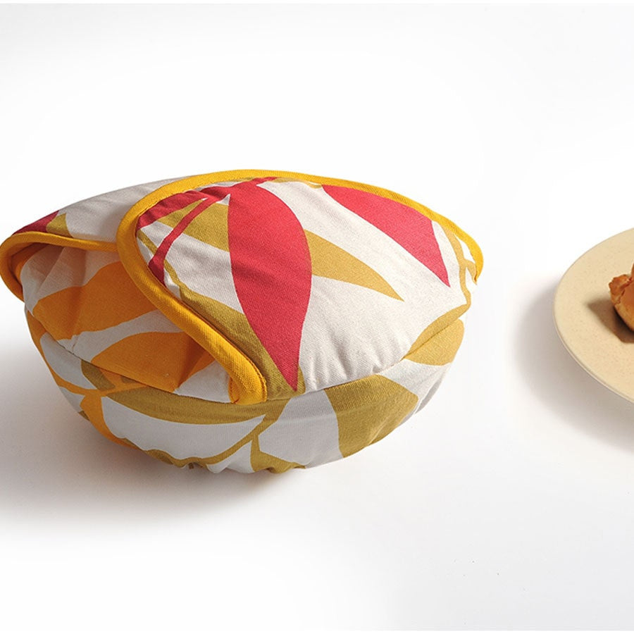 Shades of Paradise Printed-Round Bread Basket-5904