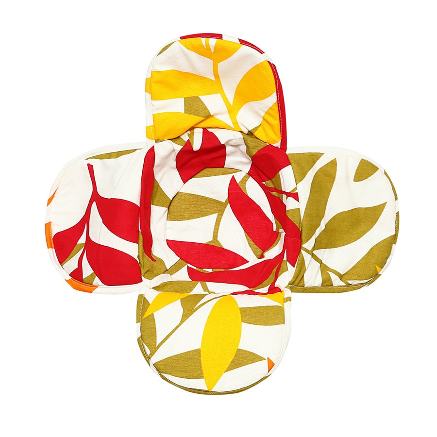 Shades of Paradise Printed-Round Bread Basket-5904