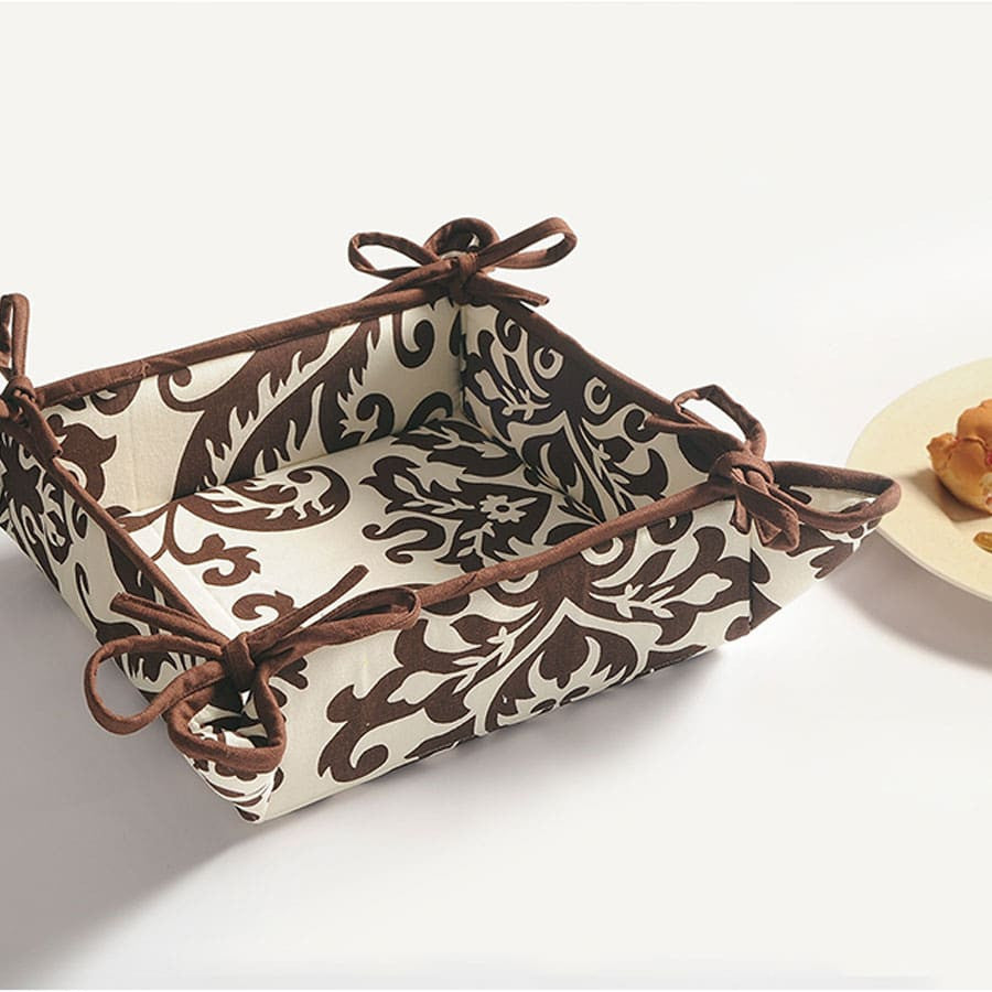 Shades of Paradise Printed-Square Bread Basket-9009