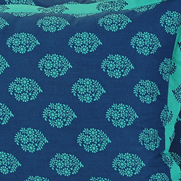 Green Daisy Pillow Cover-2008