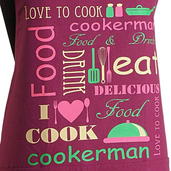 Maroon Cook Graffiti Apron- APG-G022