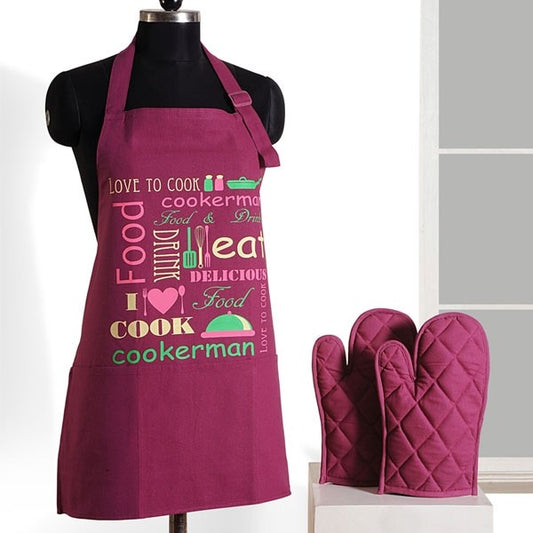 Maroon Cook Graffiti Apron- APG-G022