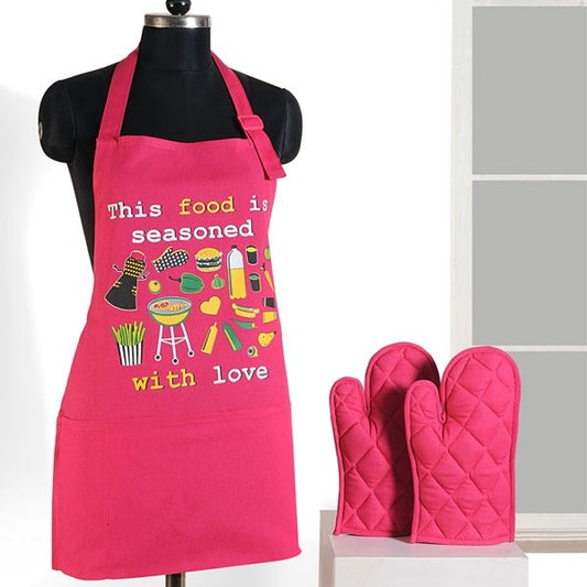Pink Ingredients Graffiti Apron- APG-G023
