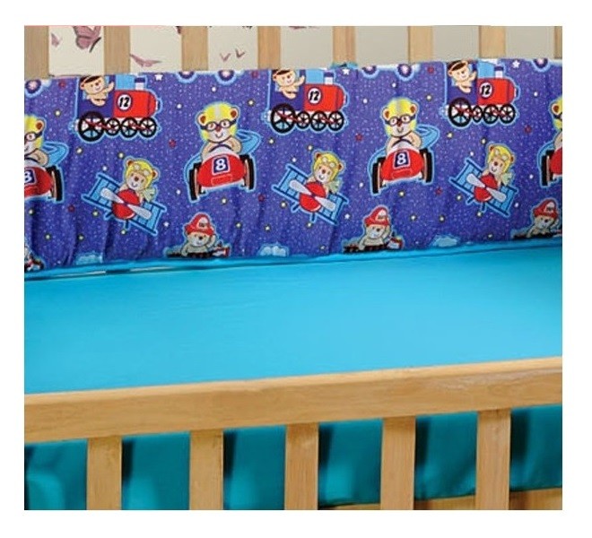 Cute Blue Cot Bumper- Helmet