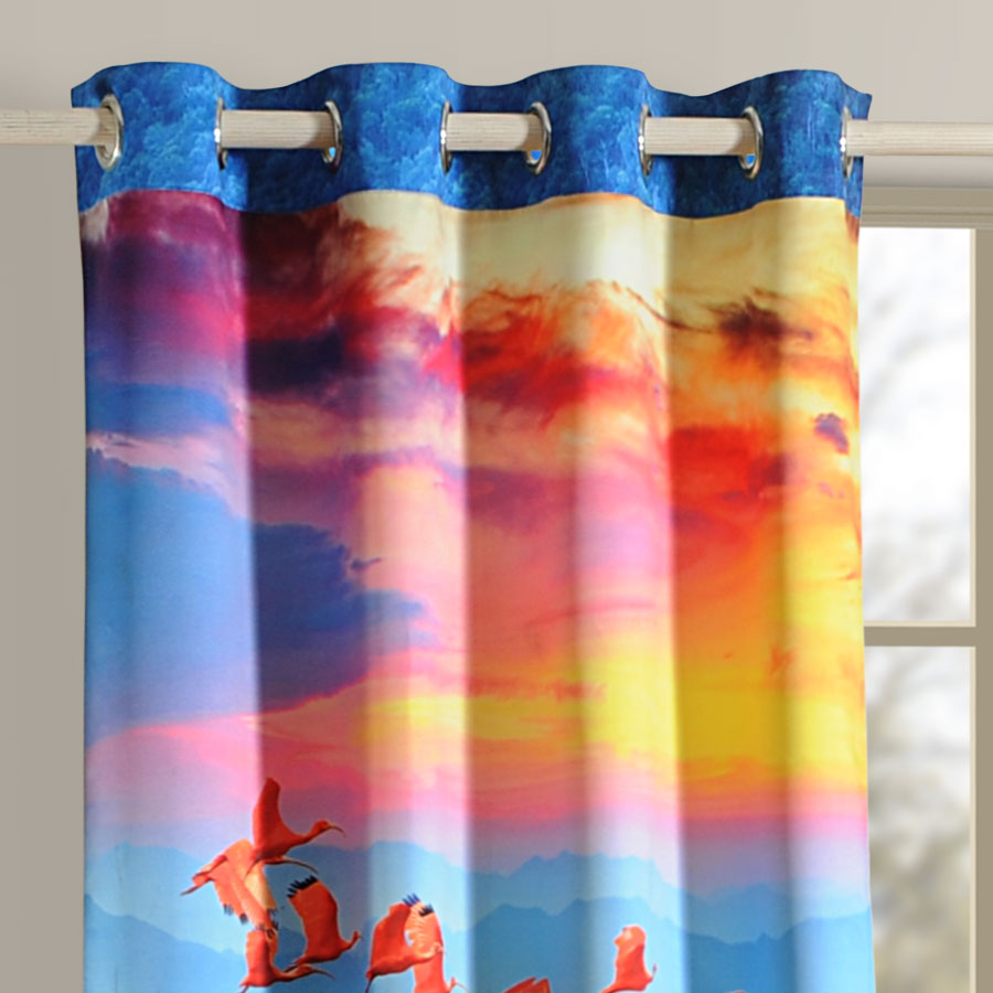 BIRDS LOUNGE CURTAINS-1103