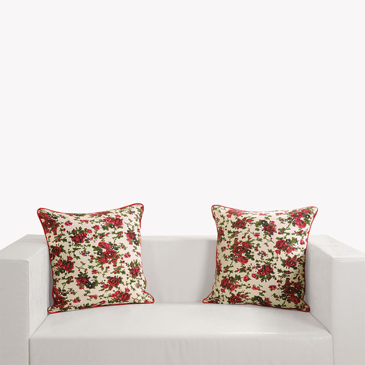 VINTAGE FLORAL PRINTED CUSHION COVERS 6904