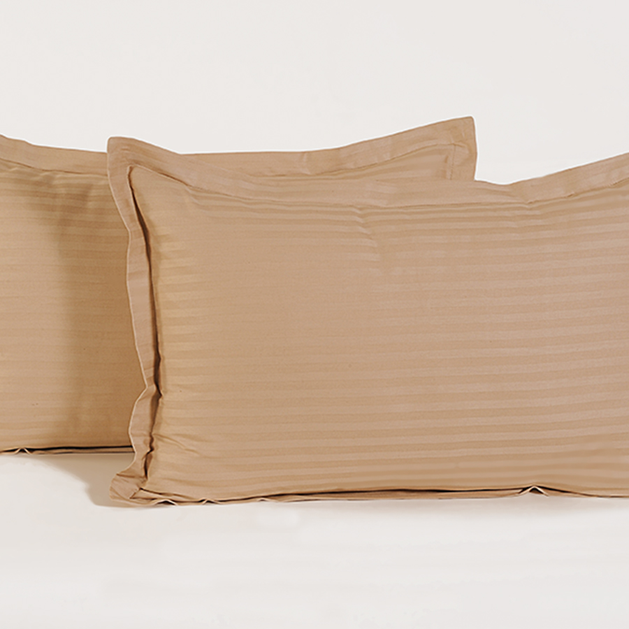 BEIGE BASIC PILLOW COVER