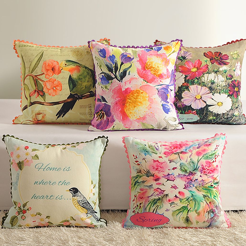 Casement Printed Cushion Covers - 2383 (Set of 5)