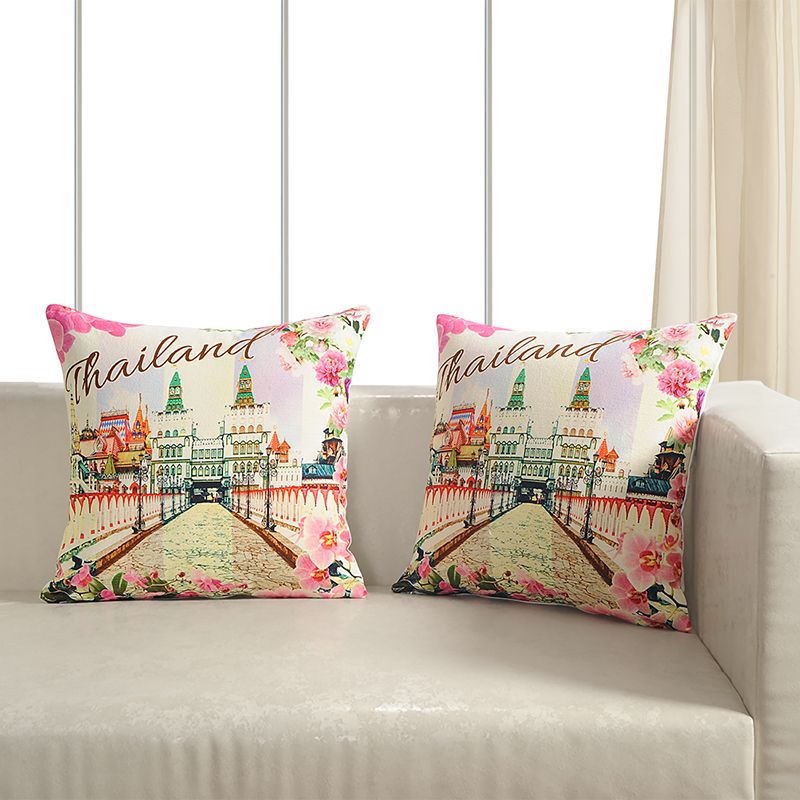 Printed Casement Cushion Covers WTCC- 03 (Set of 2)