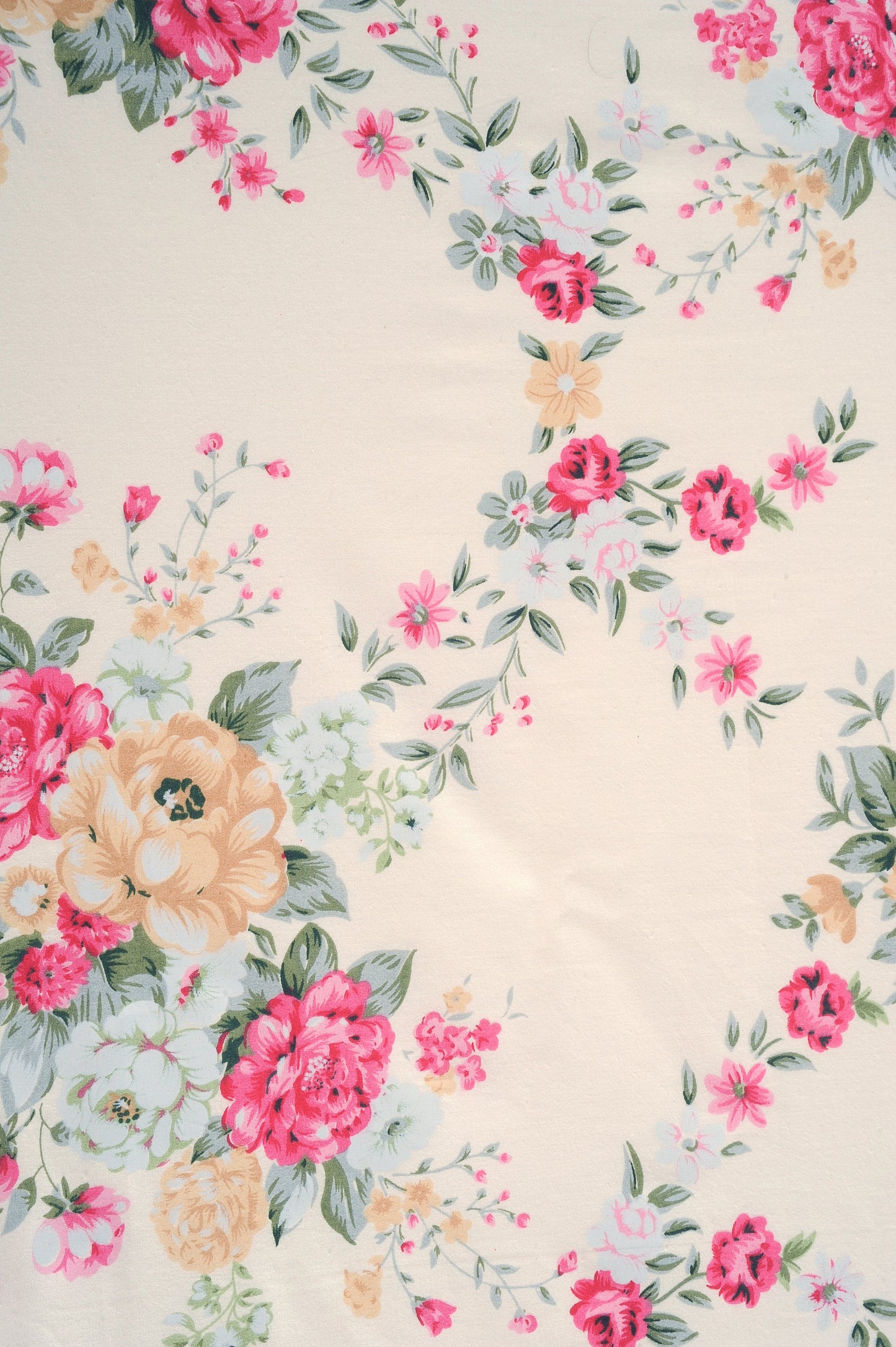 Pink Floral Printed Double Bed Dohar - Lightweight & Soft (90 × 100 Inches)